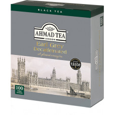 Melnā tēja AHMAD Alu Earl Grey Decaffeinated, bez kofeīna, 100 maisiņi x 2 g paciņā