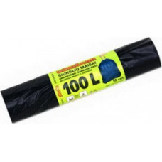 Aizsienami atkritumu maisi PLASTA, tilpums 100 L,10 gab., 40 mkr., 70 x 90 cm, melnā krāsā