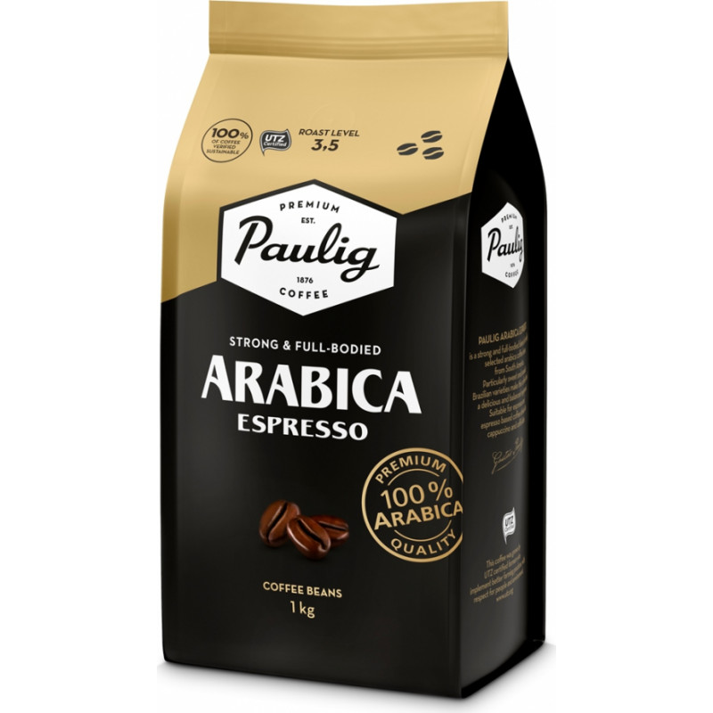 Pupiņu kafija PAULIG Arabica Espresso, 1 kg