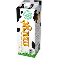 Piens MARGE bez laktozes, 3.2%, UHT, 1L (Cena par 12 pakām)