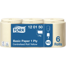 Papīrs slaucīšanai TORK M2 Universal Basic, 1 sl., 20.5 cm x 300 m, dzeltenā krāsa ( Gab. x 6 )