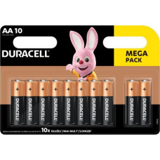 Baterijas DURACELL AA, LR06, 10 gab.