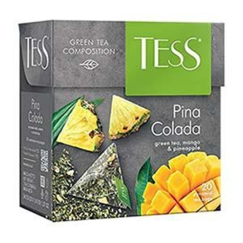 TESS Pina Colada zaļa tēja piramīdās 20x1.8g.