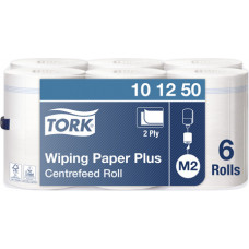 Papīrs slaucīšanai TORK Advanced Plus, 2 sl., 457 lapas rullī, 24.5 cm x 160 m, baltā krāsā ( Gab. x 6 )