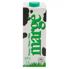 Piens MARGE 2 %, UHT, 1 L (Cena par 6 pakām)