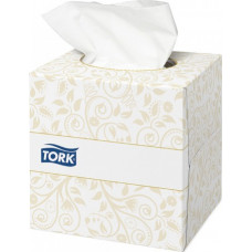 Kosmētiskās salvetes TORK Premium EXTRA SOFT, 2 sl., 100 salvetes, 21 x 20 cm, kubs, baltā krāsā (140278)