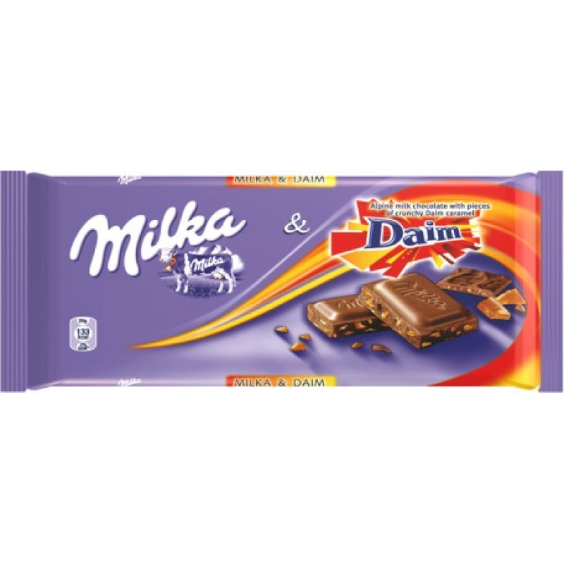 Piena šokolāde MILKA Daim, 100 g