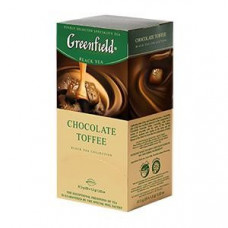GREENFIELD Chocolate Toffee melnā tēja 25 x 1.5g