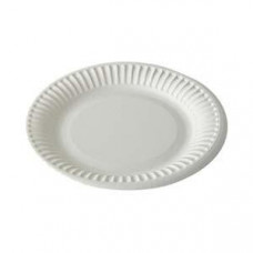 Бумажные тарелки, диаметр 15см, белые, 100 шт.