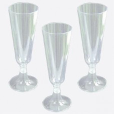 Пластиковые бокалы для шампанского, 6 шт