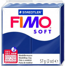 Cietējoša modelēšanas masa FIMO SOFT, 57 g, zilā krāsa (winsdor blue)