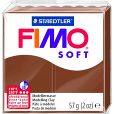 Cietējoša modelēšanas masa FIMO SOFT, 57 g, karameļu krāsa (caramel brown)
