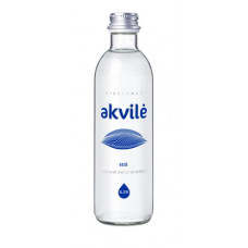 Dzeramais ūdens AKVILE, negaz., stiklā, 0,33l