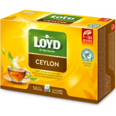 Aromatizēta melnā tēja LOYD Ceylon, 50x2g