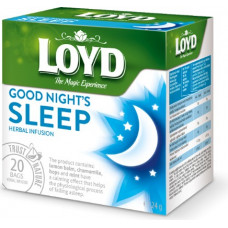 Zaļā tēja LOYD Pyramids Good Night Sleep, 20x1,2 g
