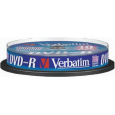 Kompaktdiski VERBATIM DVD-R DLP 4.7GB 16x, 10 gab./iepak., spindle