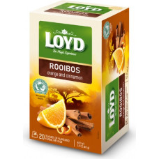 Sarkanā tēja LOYD ar apelsīniem un kanēli, 20x2 g