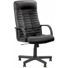 Biroja krēsls NOWY STYL BOSS ECO30 melnas ādas imitācija