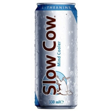 Gāzētais dzēriens SLOW COW ar pitaijas un citrusu garšu un saldinātājiem 0.33l (DEP)