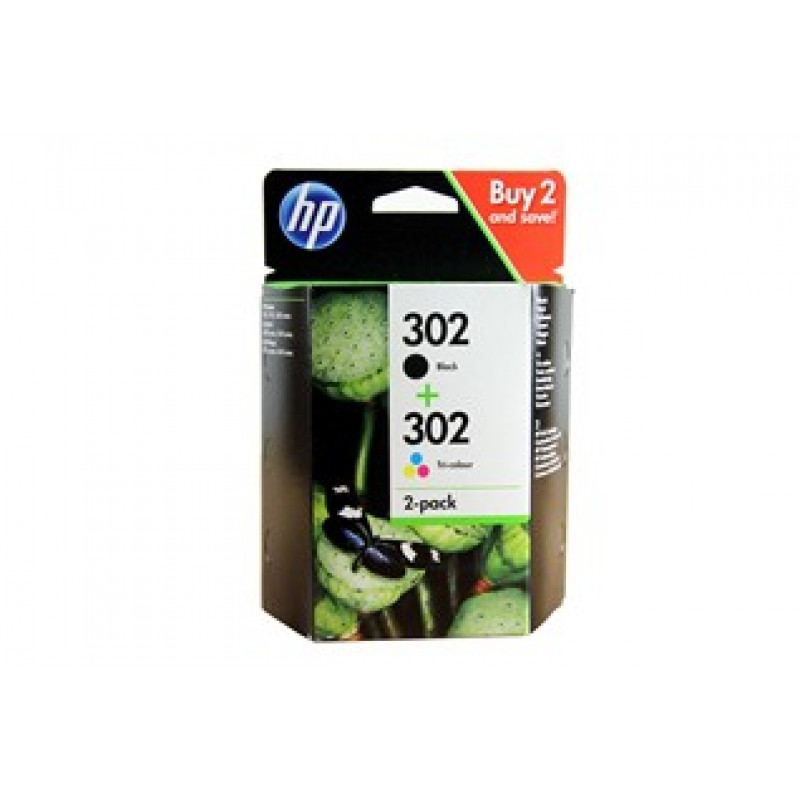 Hewlett-Packard HP Ink No.302 Black + Color (X4D37AE)