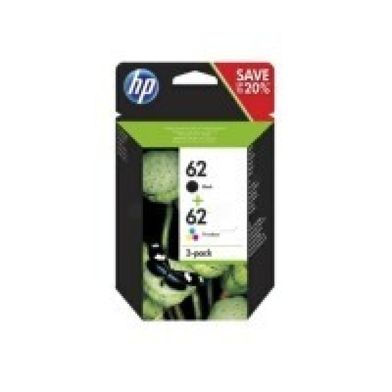Hewlett-Packard HP Ink No.62 Combo Pack Black + Color (N9J71AE)