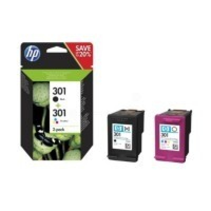Hewlett-Packard HP Ink No.301 Combo Pack Black + Color (N9J72AE)